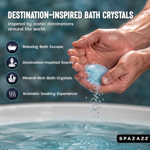 Aromatherapy Spa Salt Crystals 4-Pack with Coconut Scent - Exotics Collection