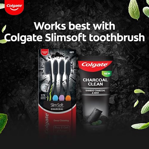 Colgate Charcoal Clean Black Gel Toothpaste 480g (4x120g) Deep Clean