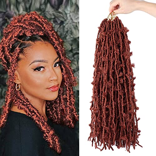 LMZIM 24 Inch Butterfly Locs Crochet Hair 5 Pack - Faux Distressed Braids for Women