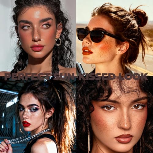 2PCS Freckle Pen, Soft Dot Faux Freckle Stamp for Natural Lifelike Sun-kissed Makeup, Waterproof & Long Lasting Quick Dry Magic Fake Freckles Stain Marker (01 Light & 02 Medium)