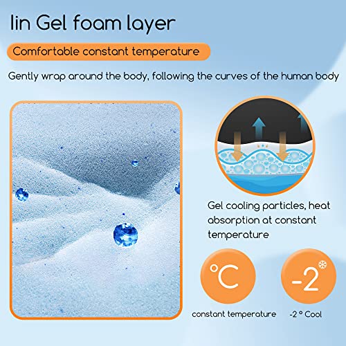 Twin Gel Memory Foam Mattress 5 Inch Medium Firm Support Cooling Bed