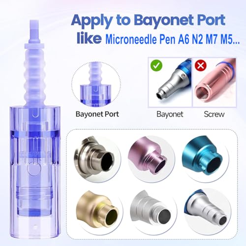 Microneedling Pen Cartridges 36 Pin Replacement for Dr Pen A6/N2/M7 – 10 Pack