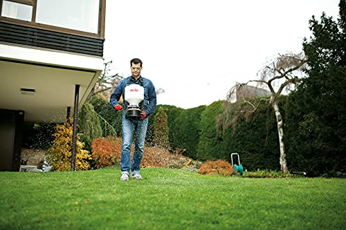 Portable Chest-Mount Spreader - 20lb Capacity, Adjustable Flow, Cross-Shoulder Strap - White, Variation of Spreader
