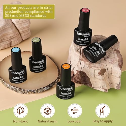 100 Pcs Gel Nail Polish Kit with No Wipe Base & Matte Glossy Top Coats - 95 Colors & Accessories - Variation: 0 Fl Oz