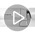 Stainless Steel Induction Espresso Coffee Maker - 6 Cups, Copper Silver - Bialetti Venus