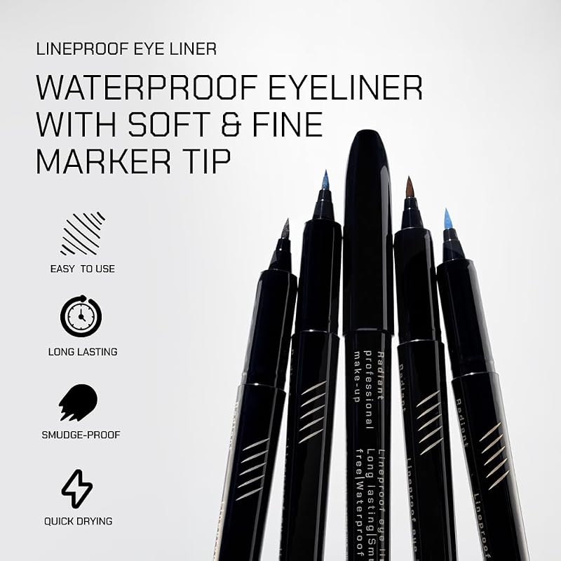 Radiant Professional Liquid Eyeliner Pen 05 Blue Waterproof