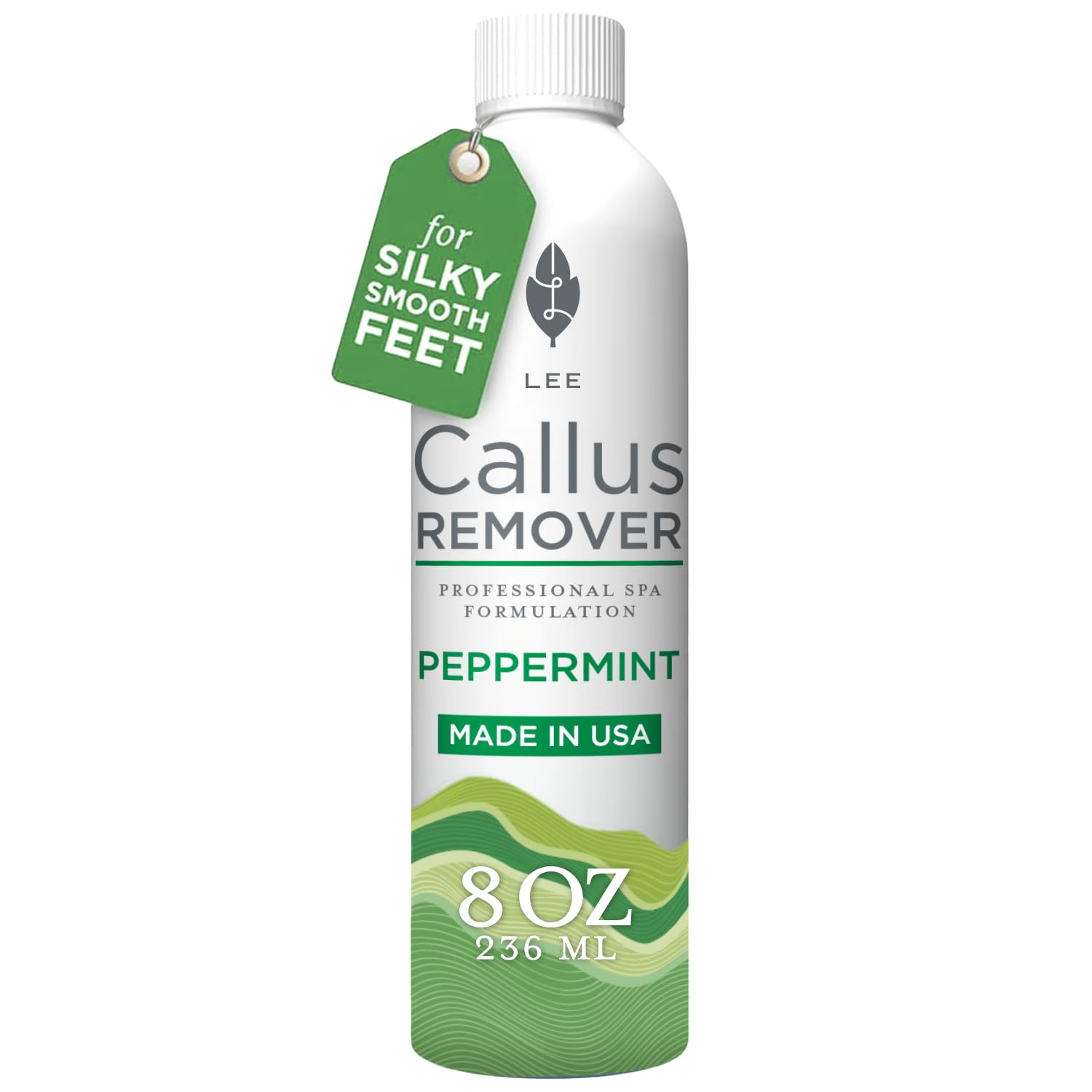 Lee Beauty Professional Callus Remover for Feet - Original, Powerful Formulation - Extra Strength Gel, Home Pedicure Foot Spa Results - Cracked & Dead Dry Skin Supplies - 8 Oz
