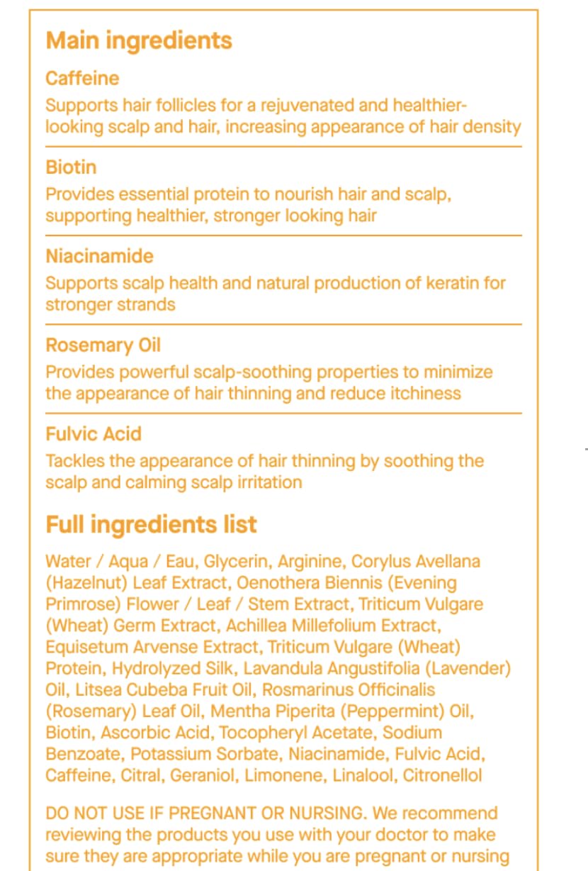 SpoiledChild A22 Biotin Boost Hair + Scalp Serum - Biotin, Niacinamide, Rosemary Oil - Hair Growth, Thickening & Scalp Health - Vegan & Paraben-Free - 50 ml Refill Capsule