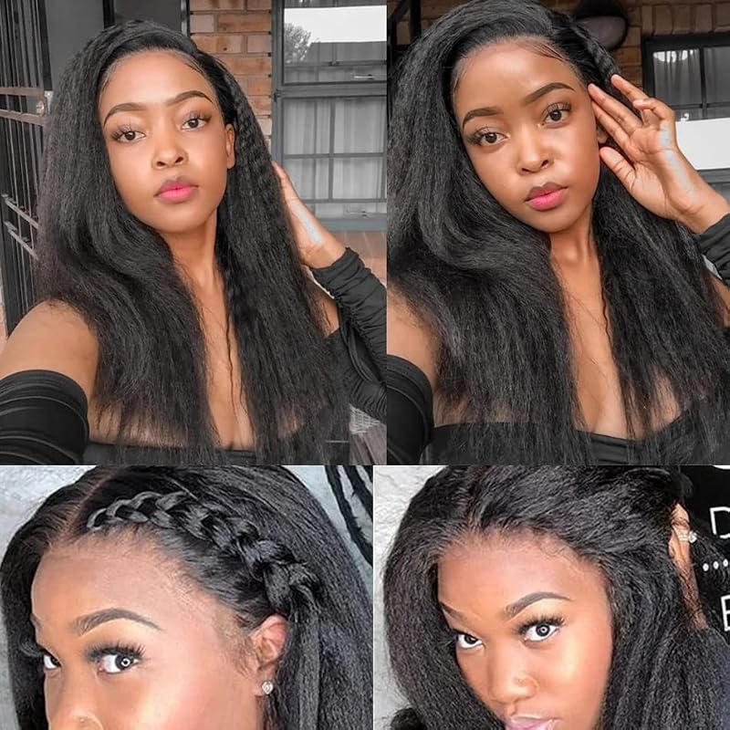 16 Inch Curly I Tip Human Hair Extensions - Pre Bonded Micro Beads, 50g, Kinky Straight Remy Hair for Women - Variation #1B-KS