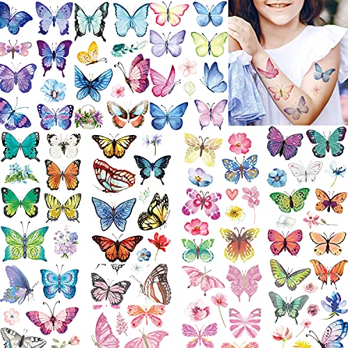 UV Shine Lightning Patterns Temporary Tattoos - Body Tattoo Set for Halloween, Cosplay, Festivals, Dance Parties, and Raves