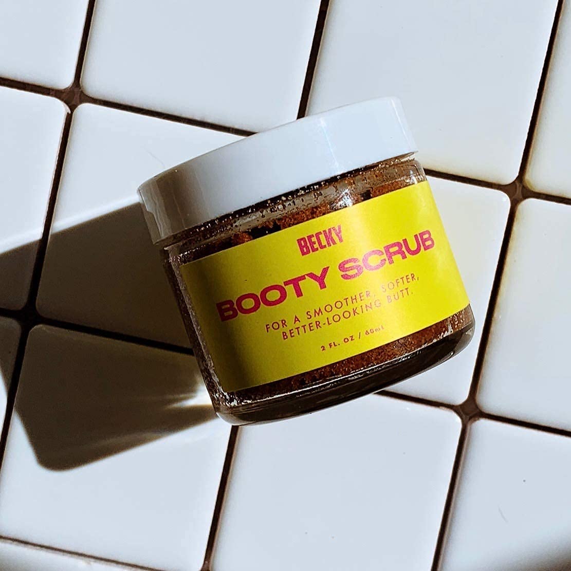 Becky | Natural Walnut Scrub + Exfoliator for Smooth Skin – Reduces Cellulite, Stretch Marks, Bikini Bumps, and Dry Skin | For Butt, Thighs, Legs, and Body