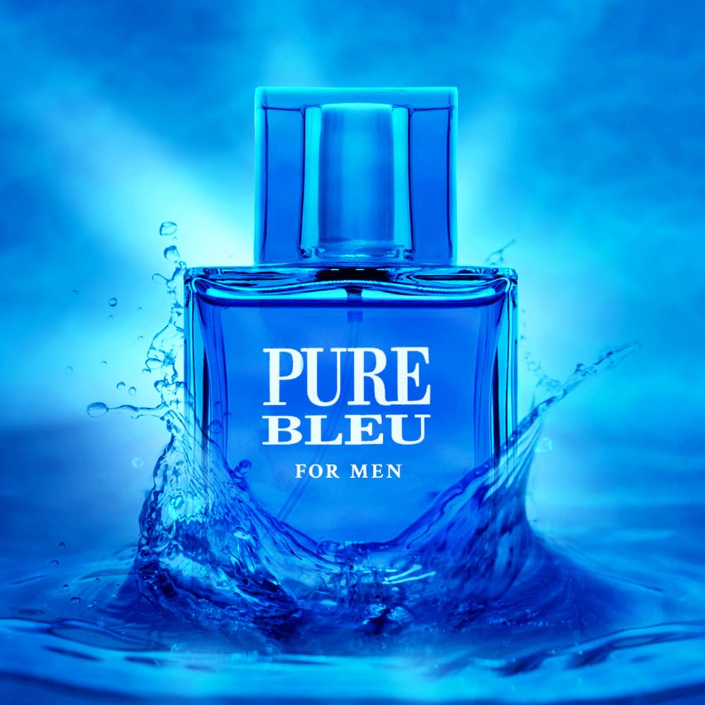 Karen Low Pure Blue Eau de Toilette Spray for Men, 3.4 Ounce