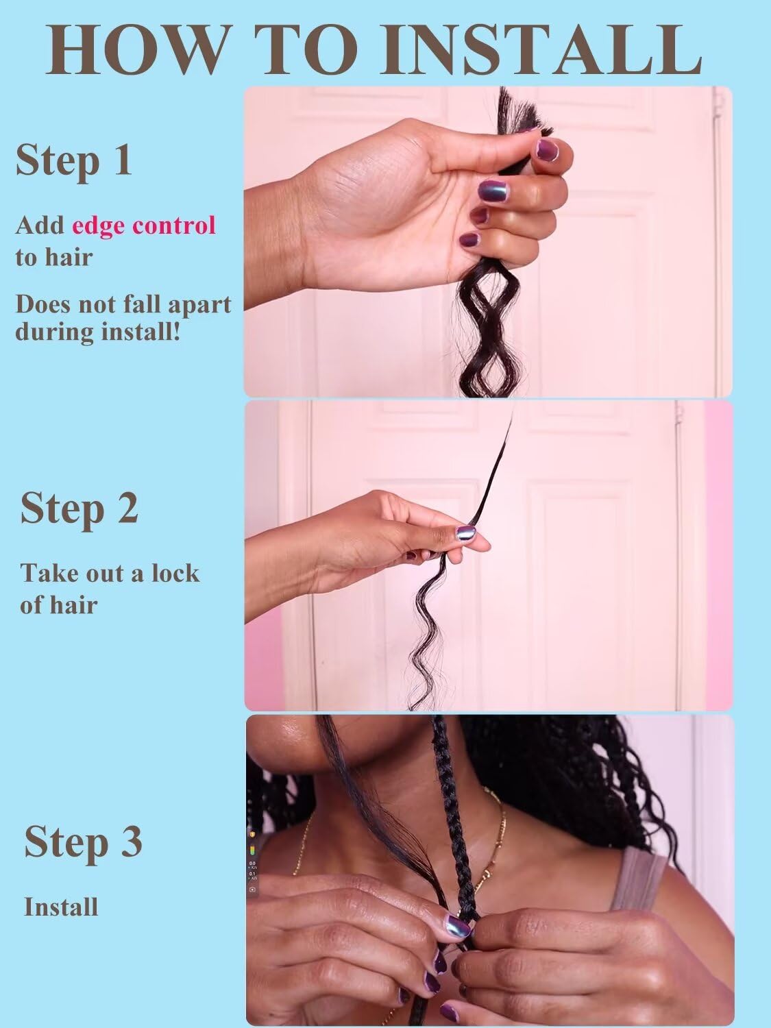 Human Braiding Hair Boho Braids Human Hair 100g 16 Inch Deep Water Wave Bulk Hair for Braiding No Weft 2 Bundle 12A Brazilian Virgin Curly Hair Extensions Wet and Wavy Human Hair Braiding Hair