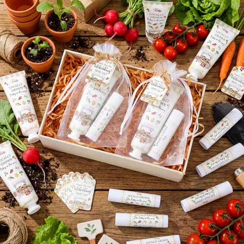 Locally Grown Baby Shower Hand Cream & Lip Balm Gift Set - 24 Count (Locally Grown) by Lounsweer