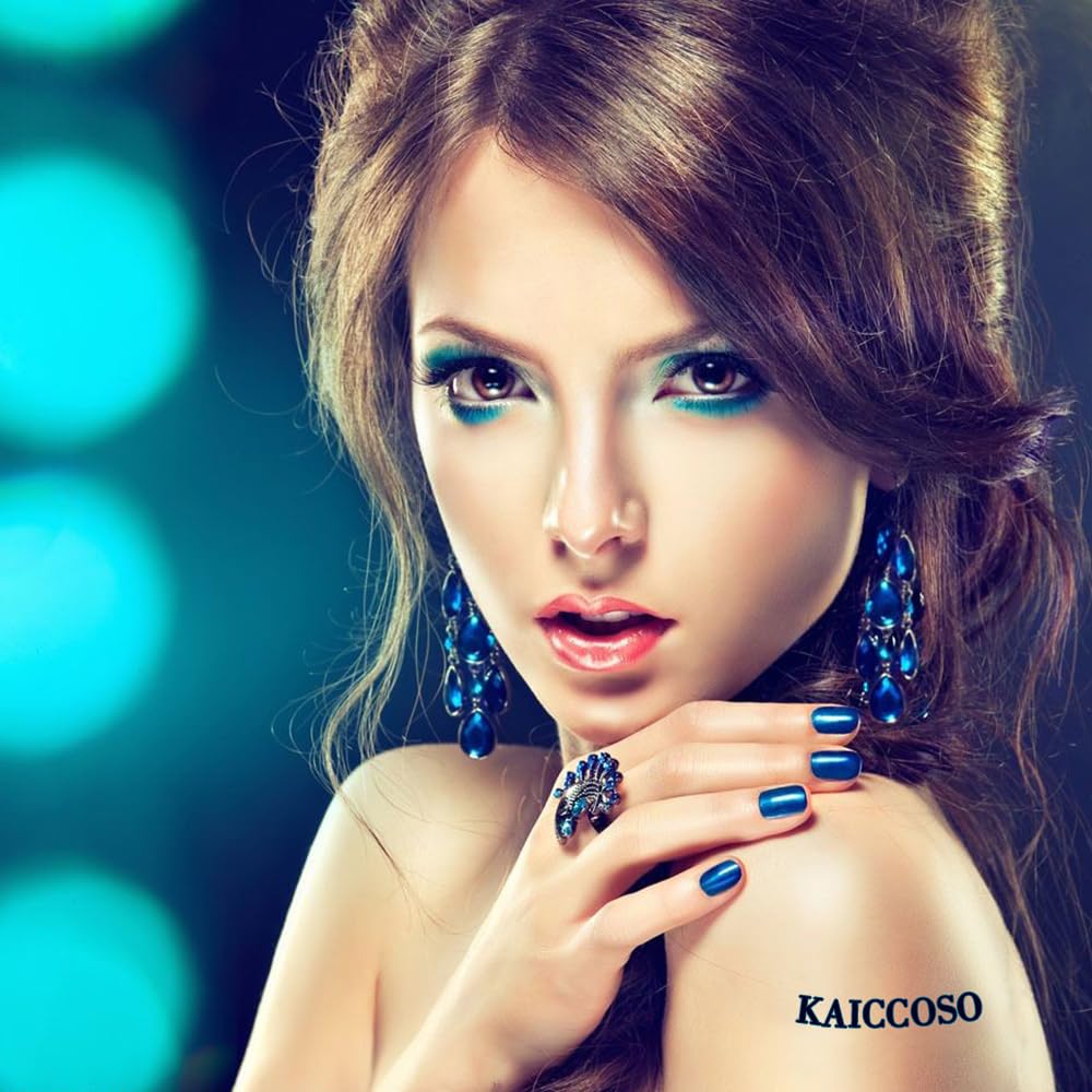 Dark Red Flower Press on Nails Short Almond Fake Nails with Floral Designs Cute Spring False Nails Glossy Gel Acrylic Nails Full Cover Glue on Nails Summer Ombre Stick on Nails for Women 24Pcs