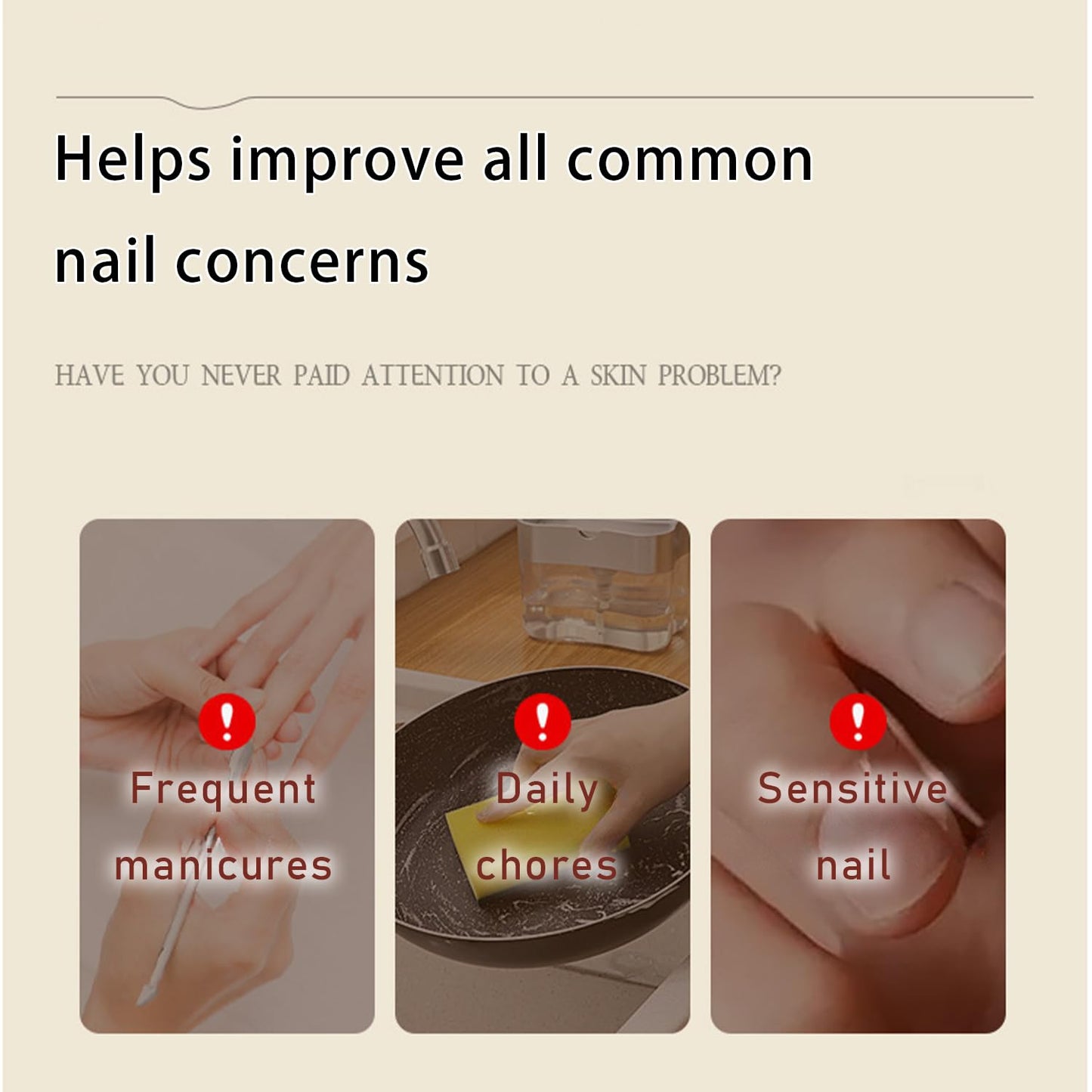 Keratin Nail Strengthening Cream - 1oz Improve for Brittle, Peeling & Weak Nails, Cuticle Care with Biotin & Vitamin E, Fast-Absorbing Nail Growth for Stronger, Healthier Nails