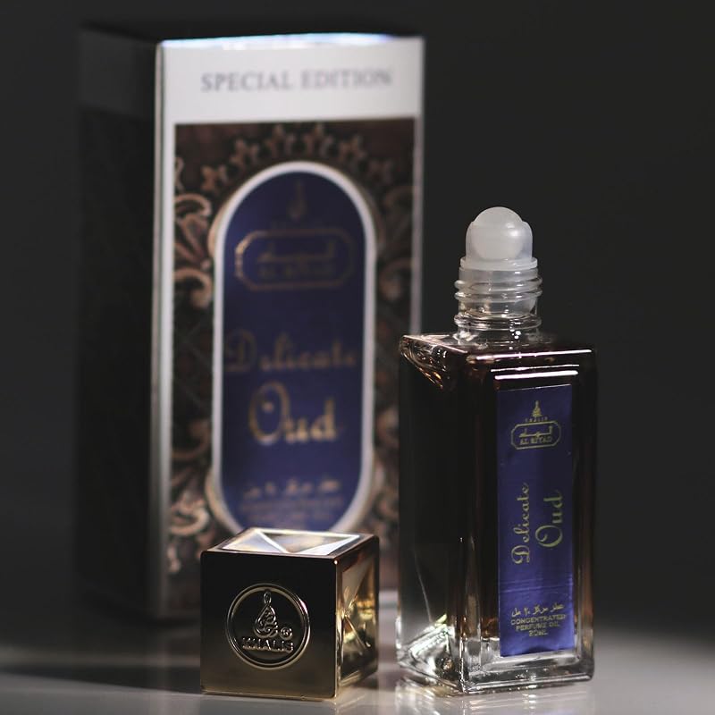 Delicate Oud Perfume Oil Roll-On - Unisex Oriental Woody Scent 20ml by ALRIYAD