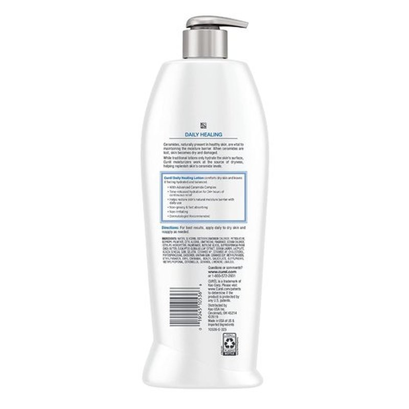 Curel Daily Healing Original Lotion For Dry Skin 13 oz ( Pack of 3)