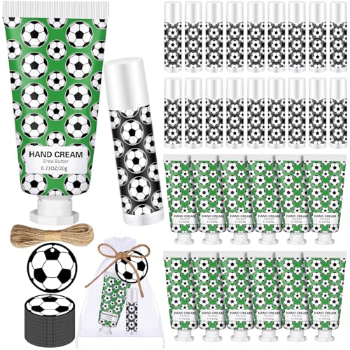 Heigble Soccer Lip Balm & Hand Cream Set - Green Soccer Party Favors