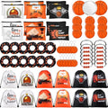 Basketball Themed Gift Set with 12 Makeup Bags & Accessories - Orange
