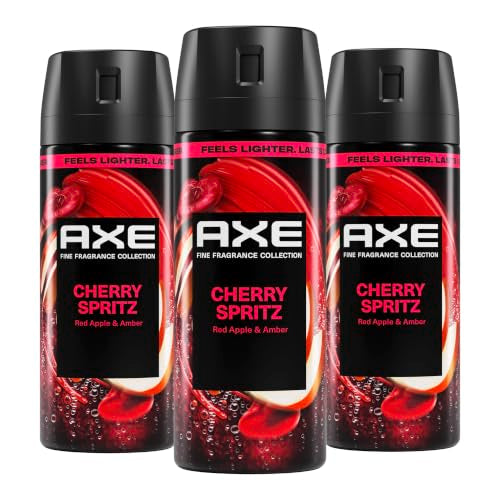 Men's Cherry Scent Body Spray - Long-Lasting Fragrance Deodorant Set