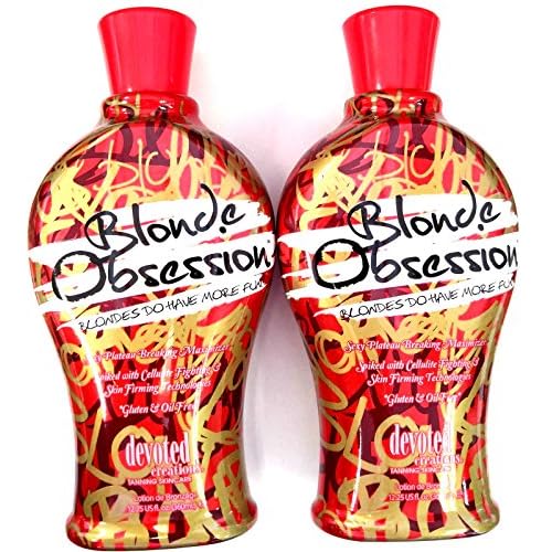 Lot of 2 Devoted Creations Blonde Obsession Indoor Tanning Lotion Bronzer 12.25 Fl Oz