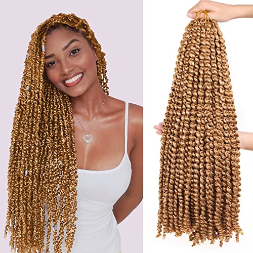 ZRQ 30 Inch Passion Twist Water Wave Crochet Hair 7 Packs of 16 Strands 27#