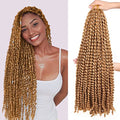 ZRQ 30 Inch Passion Twist Water Wave Crochet Hair 7 Packs of 16 Strands 27#