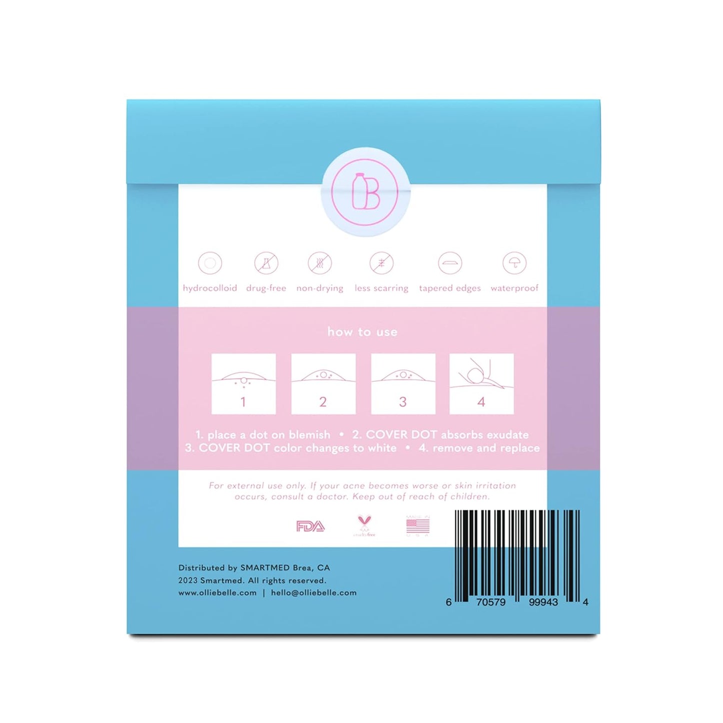 Hydrocolloid Acne Treatment Dots (120 Count) | Clear Waterproof Blemish Patches