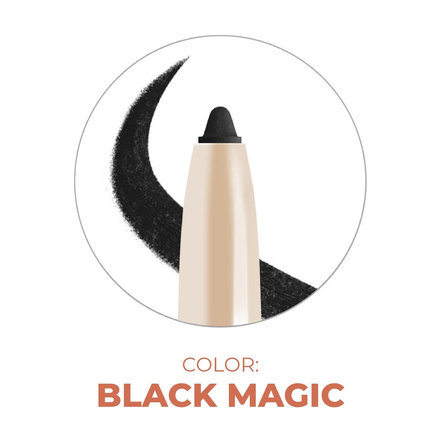 Beauty For Real I-Line 24-7 Eyeliner, Black Magic - Black Matte - Long-Wearing, Waterproof Gel Formula - Safe for Sensitive Eyes & Contact Lens Wearers - 0.01 oz