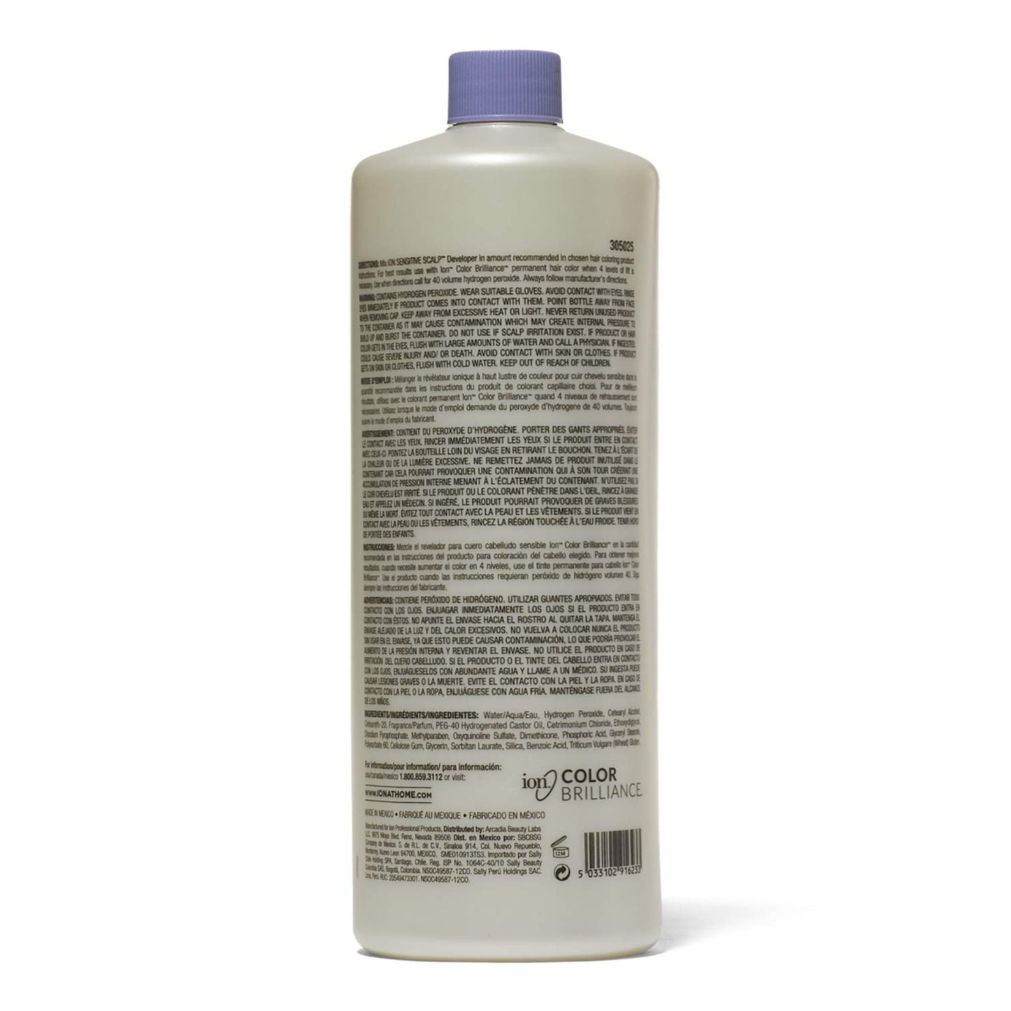 ion Sensitive Scalp 40 Volume Creme Developer, Ionic Buffers and Conditioning Protein to Help Scalp Sensitivity, 32 Ounce