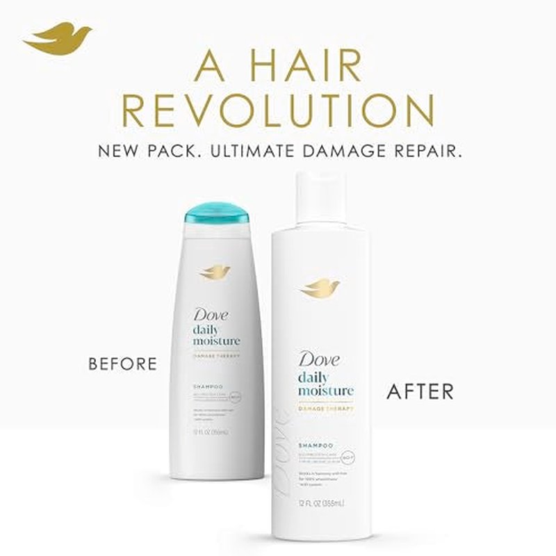 Dove Conditioner Intensive Repair 4 count for Damaged Hair Bio-Protein Care Technology and Amino Serum 12 oz