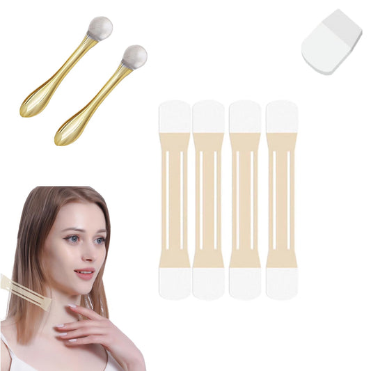 Celestica Instant Neck Tape Kit, Celesticaco Neck Tape Invisible,Lifting & Firming Invisible Tapes,For Necks Face Jaw Lift It Instantly (2 set)