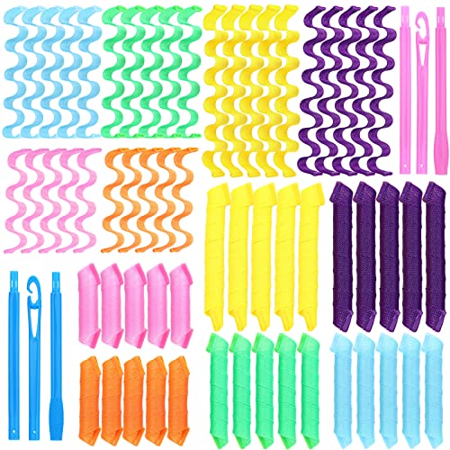 Heatless Wave Curlers Set - No Heat Hair Rollers for Curly Hairstyles