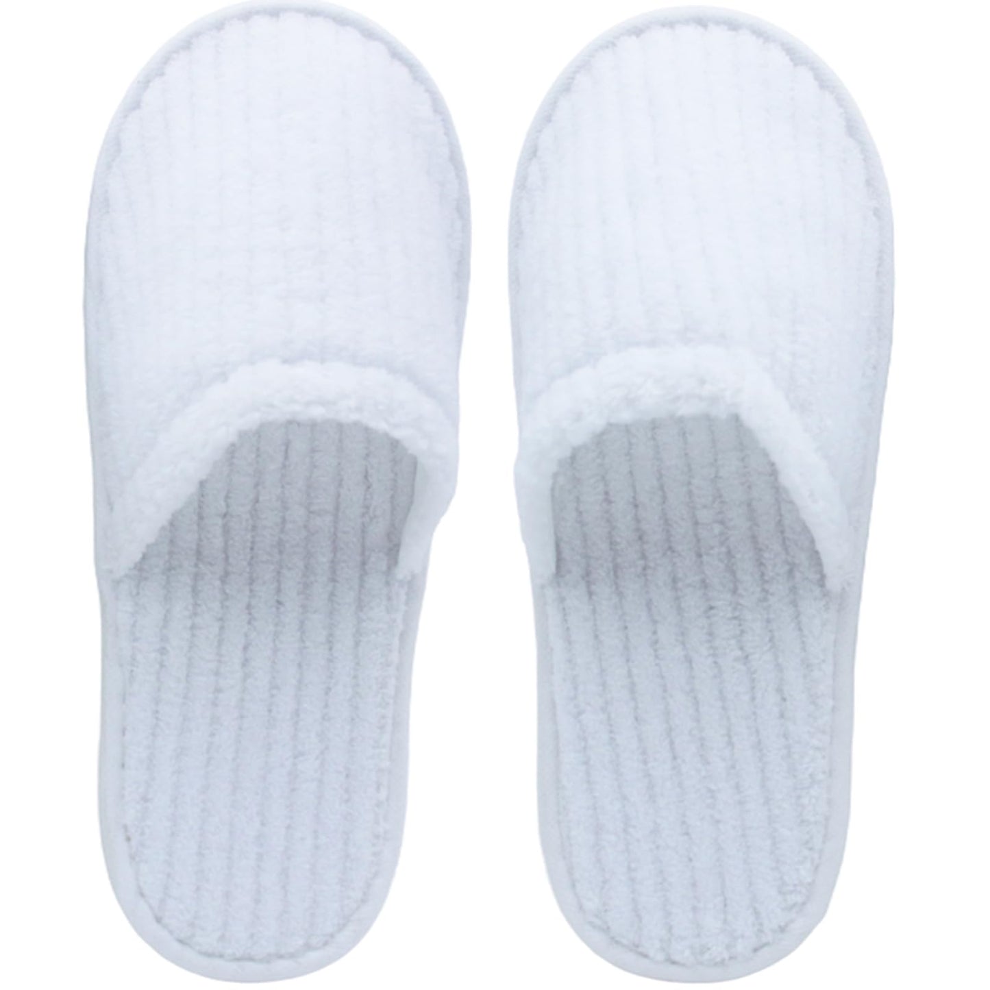 Zentriqlla 20 Pairs White Disposable Slippers, SPA Hotel Slipper for Women and Men, Closed Toe Soft Coral Fleece Slippers for Guests, Non-Slip Slipper for Travel Home Salon
