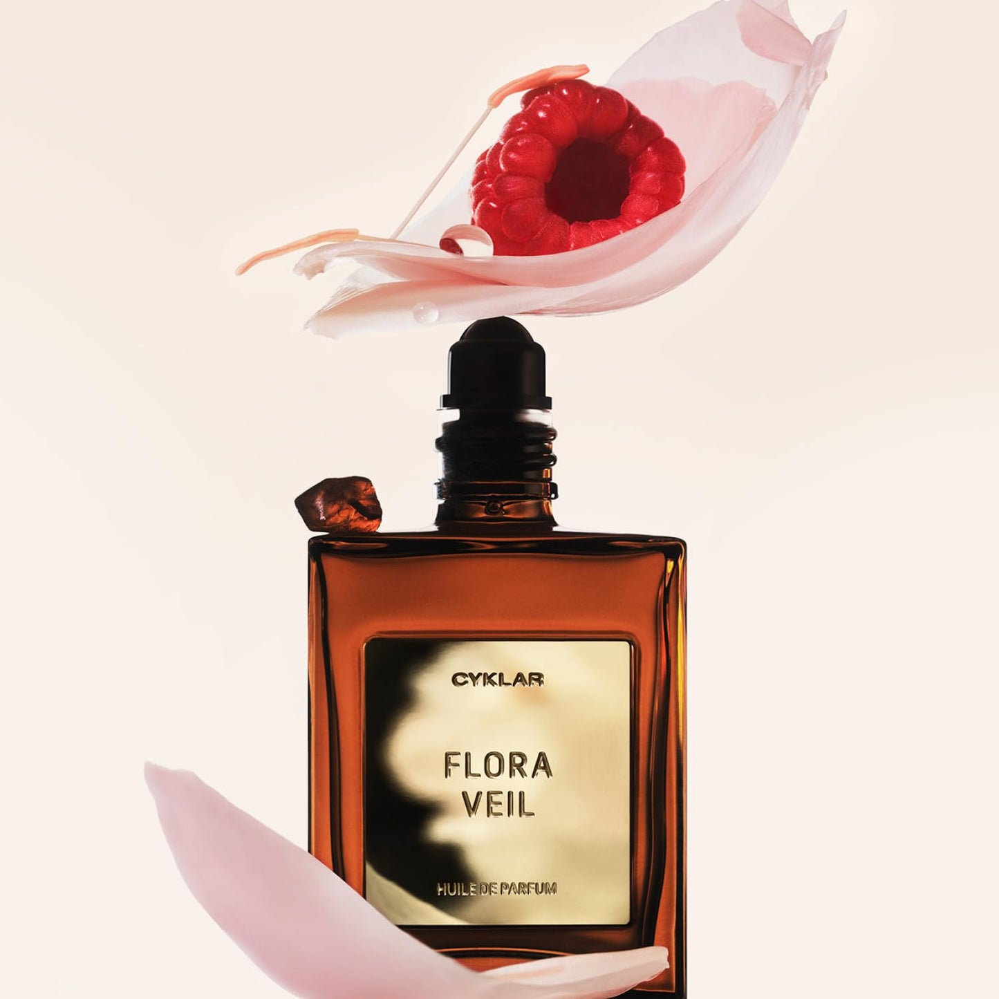 CYKLAR Perfume Oil Roll-On. Travel-Friendly Flora Veil Fragrance With Raspberry, Peony, and White Amber Notes. Long-Lasting Essential Oil Parfum For Women and Men. 0.5 Fl Oz Scented Rollerball Bottle