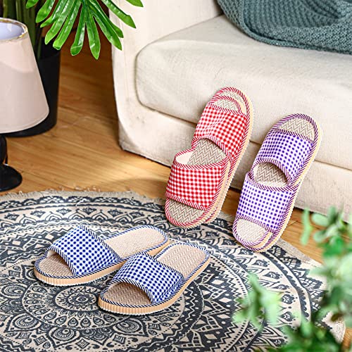 Disposable House Slippers for Guests - Washable, Medium, Colorful - 15 Pairs