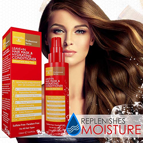 Arvazallia Argan Oil Deep Conditioner & Leave-In Treatment for Dry Hair