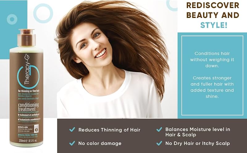 Therapy-G Conditioning Treatment for Fine & Thinning Hair 8.5 Fl Oz (250 ml) – 100% packaging variant