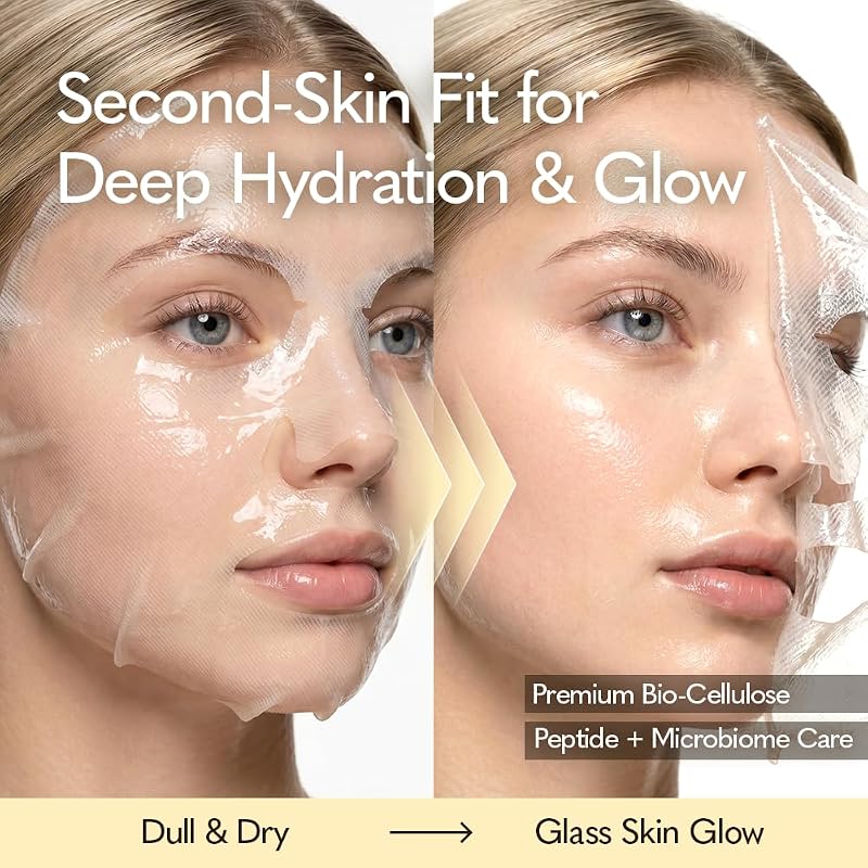 Deep Glow Sheet Mask with Yuzy Peptide & Yuzu Extract - 33g x5