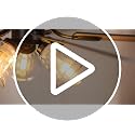 52 Inch Flush Mount Farmhouse Ceiling Fan with Lights and Remote - Variation 5215