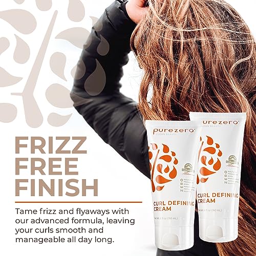 Curl Cream for Defined Moisturized Curls - Vegan & Sulfate-Free 6oz Duo