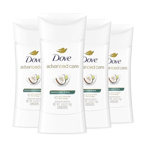 Dove Advanced Care Coconut & Lime Antiperspirant Deodorant Stick 2.6 oz 4 Pack