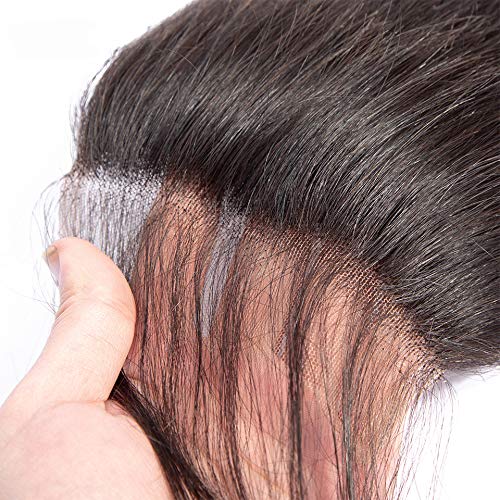 14 Inch Human Hair Lace Closure 6x6 Straight Brazilian Virgin Remy Pre Plucked
