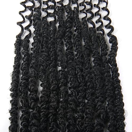 14 Inch Passion Twist Crochet Hair - Short Bohemian Wave 8 Pack - 1B# Variation
