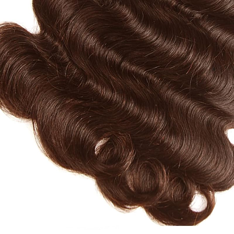 4 Bundle Body Wave Virgin Remy Hair Extensions – 14 16 18 Inch, Brown 4