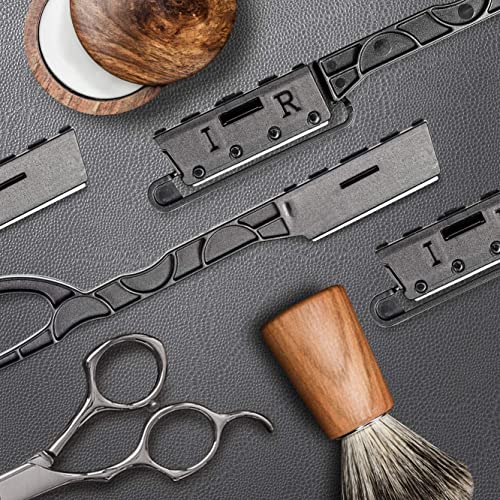 Disposable Stainless Steel Straight Edge Razors for Men - 100 Pack
