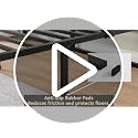 Cresyfu 18 Inch Metal King Bed Frame with Steel Support, Noise-Free, Box Spring-Free, Max Storage
