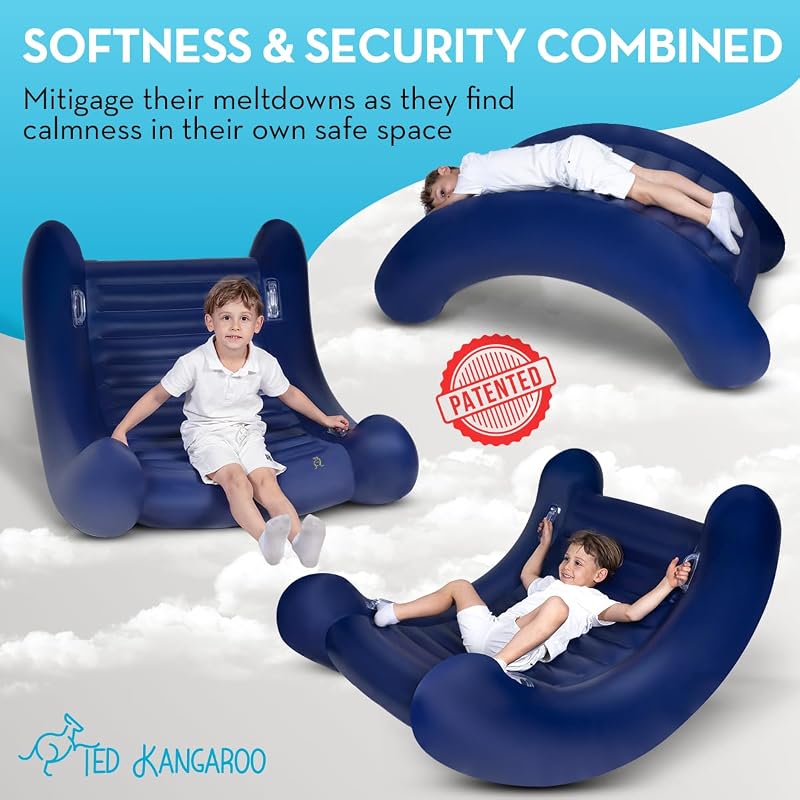 Ted Kangaroo CloudBounce Ultra Sensory Rocker for Kids - Small, Patented Inflatable Chair