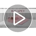 Black BALAPET Lash Pillow for Eyelash Extensions, Ergonomic Support with Side Pockets